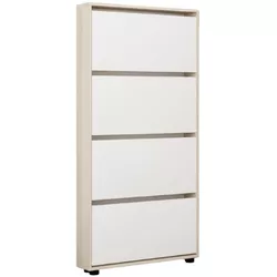 купить Полка для обуви Mobildor-Lux Leo Slim 80x16x164H cm Sonoma/White в Кишинёве 