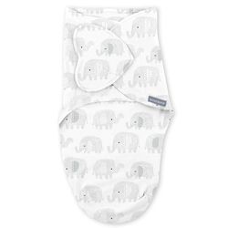 cumpără Accesoriu pentru înfășat Bright Starts 17261-053 Ingenuity Swaddle Me Scribble Elephant Monogram (0-3 luni) în Chișinău 