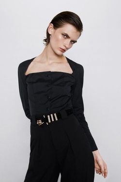 Блуза ZARA Чёрный zara 8350/872/800