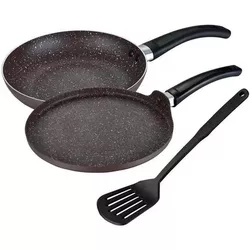 купить Сковорода Muhler MR-2626S with spatula 26x4.5cm, 26x1.6cm, Chocolate в Кишинёве 