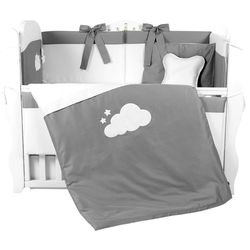 купить Детское постельное белье PernaMea Set lenjerie 8 piese Satin Urs Gri (PM.101608/1) в Кишинёве 
