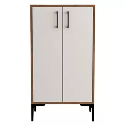 cumpără Raft pentru încălțăminte Trendy Prag, Nuc, Alb 60x111x35cm în Chișinău 