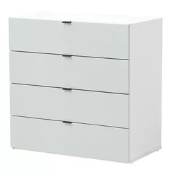 купить Комод Fabrik Home Hardy 4 ящика Белый/Глиняный серый в Кишинёве 