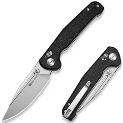 купить Нож походный Sencut S25046-2 Glenspar, G10 Shredded negru, Crossbar Lock в Кишинёве 