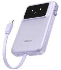 купить Аккумулятор внешний USB (Powerbank) Ugreen 35604B Uno Series with Cables Type-C, 10000mAh, 30W, Purple в Кишинёве 