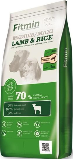 купить Корм для питомцев Fitmin Dog medium maxi lamb&rise 3 kg в Кишинёве 