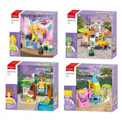 купить Конструктор Sluban B1329 Set de constructie Mini seturi de joaca 4 modele de la 51 pina la 100elem. в Кишинёве 