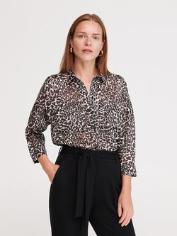 Блуза RESERVED Принт леопард