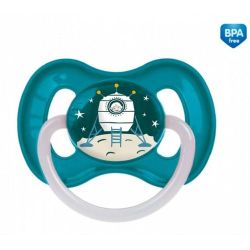 Пустышка латексная круглая Canpol 23/221 (0-6 мес.), Space
