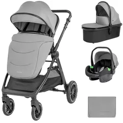 купить Детская коляска Kikka Boo Ava Grey 3in1 transformabil (3800171206488) в Кишинёве 