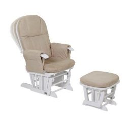 Fotoliu reglabil pentru alaptat Tutti Bambini cu suport pentru picioare GC 35 White