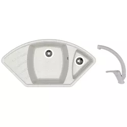 cumpără Chiuvetă bucătărie cu bateria Dr.Gans Gabi + SanDonna F 1069 gri în Chișinău 