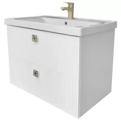 купить Шкаф под умывальник Mashtab 11999 Toledo (Sava) suspendat cu 2 sertare 800x470x580 Alb в Кишинёве 