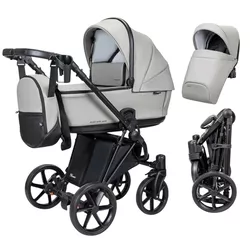 cumpără Сărucior pentru copii Angelina Carucior 2in1 Enigma Eco Light Grey E-13 în Chișinău 