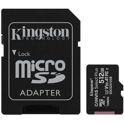 купить Флеш карта памяти SD Kingston SDCS2/512GB microSD Class10 A1 UHS-I U3 (V30) + SD adapter в Кишинёве 