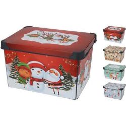купить Новогодний декор Promstore 03265 Cutie cu capac 22L 41x24x30cm pentru decorațiuni в Кишинёве 