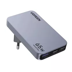 купить Зарядное устройство сетевое Ugreen Nexode Pro GaN Charger USB-A+2*USB-C 65W Ultra-Slim X753, Black в Кишинёве 