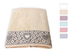 Полотенце 100X150cm Newhome Armoni Heart жакард, 100% х/б
