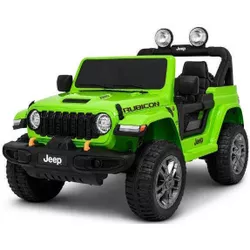 cumpără Mașină electrică pentru copii Kids car DK-JWR556_Green Jeep Wrangler Rubicon 392, 12V10AH, scaune din piele în Chișinău 