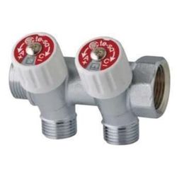cumpără Set distribuitor Hydro S Colector de distribuţie cu ventil, înclinat 35°, 3/4"x1/2" (0715019) în Chișinău 