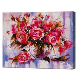 GX9898 Розовые розы Картина по номерам 40x50 см