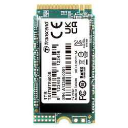 .M.2 NVMe SSD 1.0TB  Transcend 400S [42mm, PCIe 3.0 x4, R/W:2000/1700MB/s, 102/275K IOPS, 400TBW]