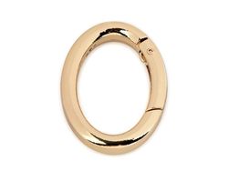 Inel carabină oval / auriu