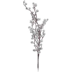 cumpără Plantă artificială Promstore 49323 Ramura cu pomusoare albe si sclipici 74cm în Chișinău 