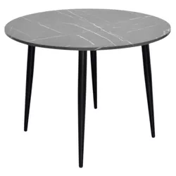 купить Стол Evelin di Costacurta DT-402-6B, D=100см, Каркас/Опоры: Металл Черный в Кишинёве 