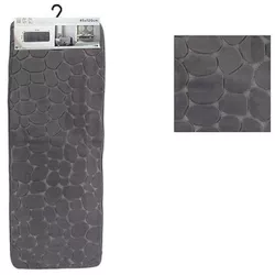 купить Коврик для ванной Tendance 55725 45x120cm cu memorie, microfibra, gri inchis в Кишинёве 