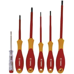 купить Отвёртка Topex 39D150 Şurubelniţe + 1 sonda 1000 V (6buc) в Кишинёве 