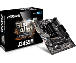 MB ASRock J3455M (Celeron APOLLO LAKE Quad-Core J3455/2xDDR3/2xSATA3, mATX)