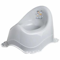 cumpără Oală Bisk 08317 Oala p/u copii cu cauciuc antiderapant, Zebra, gri în Chișinău 