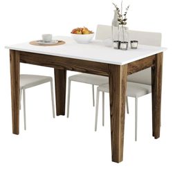 cumpără Masă Trendy Kiev 505-Nuc, Alb 110x75x72cm în Chișinău 