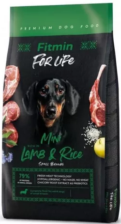 cumpără Hrană pentru animale de companie Fitmin Dog For Life Lamb & Rice Mini 2.5 kg în Chișinău 