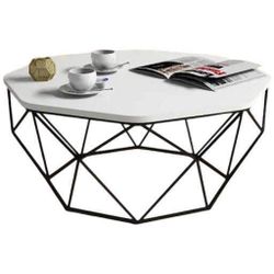 купить Журнальный столик Trendy Даймонд, белый 90x38x90 см в Кишинёве 