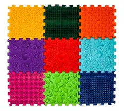 cumpără Covoraș de joacă Ortek 13491 masaj picioare DINOSAURS 11682 (9 buc) în Chișinău 