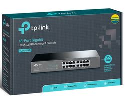 16-port Gigabit Desktop/Rackmount Switch TP-LINK "TL-SG1016D", metal case