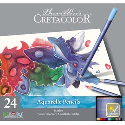 Set de creioane acuarelă, 24 cul. Cretacolor Marino