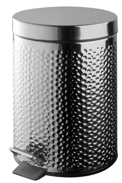 cumpără Coș de gunoi Bisk 04912 cu pedala 3L, DOTS crom în Chișinău 