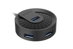 USB 3.0 Hub 4-port A4tech "HUB-30", Cable 100cm, Micro USB Power Input Port, USB