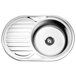 купить Мойка кухонная Rubano 27379 incastrabila 770x500x180mm (dreapta), inox, luciu-0,8mm в Кишинёве 