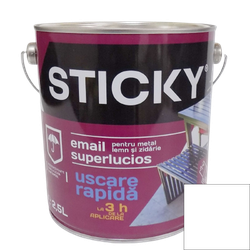 STICKY Эмаль Быстросохнущая Белая 2,5 л