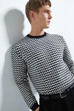 Трикотаж ZARA Черно-белый zara 1784/300/800
