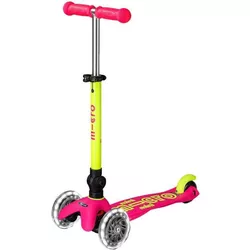 cumpără Trotinetă Micro MMD243 Mini Deluxe Foldable Neon LED Flamingo Yellow în Chișinău 