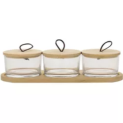 cumpără Container alimentare Florina 3K1171 Mika, sticla, 3x190ml în Chișinău 