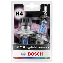 cumpără Lampă auto Bosch H4 Plus 200 Gigalight 12V 60/55W P43t Blister (2шт.) (1987301435) în Chișinău 