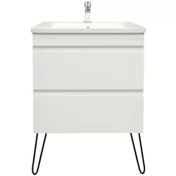 cumpără Dulap pentru lavoar Bayro универсальный Studio под умыв. Argo 600 белый мат în Chișinău 