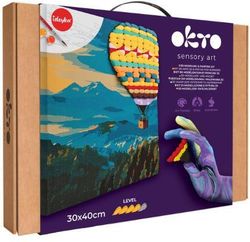 купить Набор для творчества Okto 30009 3D Pictură pe numere cu plastilină ușoară 30×40сm, Zbor cu balonul cu aer cald в Кишинёве 