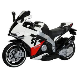 cumpără Mașină electrică pentru copii Richi (89630) Motocicleta alba pe acumulator pentru copii (9002) în Chișinău 